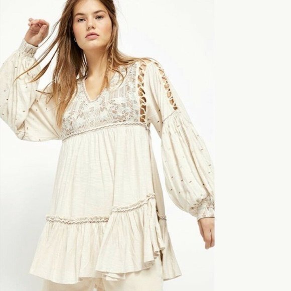 Free People Embroidered Tunic XS NWT - Picture 9 of 14